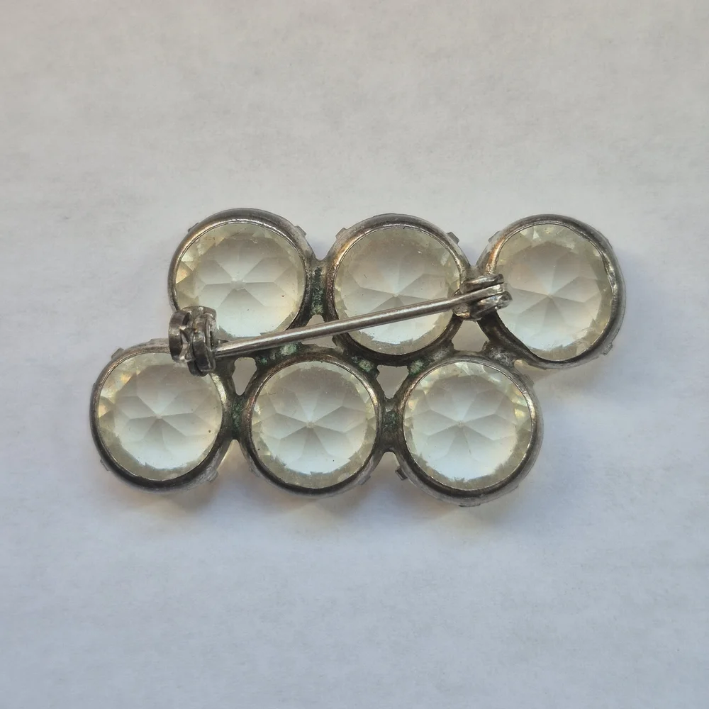 Vintage clear rhinestone